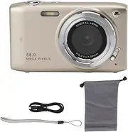 Marhynchus Digital Camera 58MP 4K Video 16x Zoom Autofocus Handheld with 2.88 Inch Screen for Travel Photography Vlog (Gold)