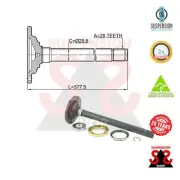Front Axle Right Drive Shaft Suit MITSUBISHI Triton 2.4 DI-D 4WD (KL1T) L200 / (for: Mitsubishi)