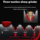 4-Stage Manual Knives Sharpener Multipurpose Knives Sharpening Tool for