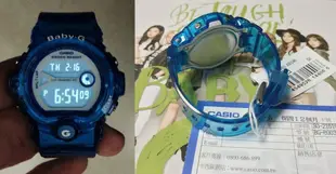 BABY-G CASIO 卡西歐少女新潮果凍藍半透明慢跑運動專用大螢幕電子錶 型號：BG-6903-2B【神梭鐘錶】