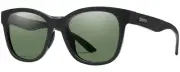 Smith Optics Caper-807 Unisex Panthos Designer Sunglasses Black/Grey Green 53 mm