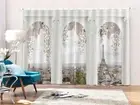 City Under Nice Arch 3D Curtains Blockout Photo Printing Curtains Drape Fabric