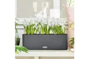 LECHUZA PURO COLOR TRIPLE CUBE PLANTER (SLATE)