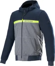 Alpinestars Chrome Street Motorcycle Textile Jacket, blue-yellow, Size L for Men Blue Yellow