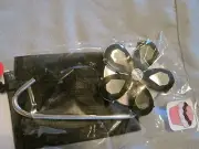 JC Table Counter Bar Top Bag Purse Hook Hanger " black ped " COA