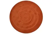 Handmade Contemporary Round Wool Rug-Terracotta-160x160cm