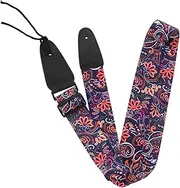 CIMAXIC 1pc Adjustable Wide Shoulder Strap for Guitar Ukulele Patterned Musical Belt Stylish Secure Design for Comfortable Performance