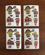 Set Of 4 Kissable Kids Prism Vending Cabbage Patch Doll Stickers Sheets
