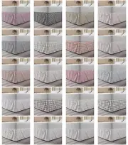 Ambesonne Abstarct Shape Bedskirt Elastic Wrap Around Skirt Gathered Design