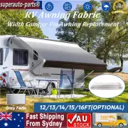 RV Replacement Awning Fabric 12-16FT Shading Roll Out Vinyl Fits Camper Caravan