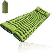 Ultralight Camping Sleeping Pad with Built-in Pillow and Foot Pump | Compact Inflatable Mat for Backpacking, Hiking, Traveling | Portable Tent Sleeping Pads