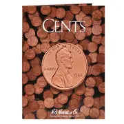 H E HARRIS 2676 Coin Folder Cents Plain No Dates Book / Album Penny