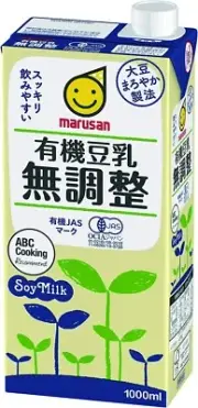 4 X JAPAN Marusan Organic Unsweetened Soy Milk 1000ml, Additives Free, US Seller