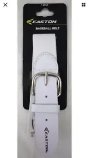 Easton Adjustable Elastic Baseball Belt One Size- White (CC)
