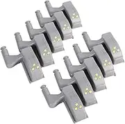 EVTSCAN 10pcs Universal Cabinet Cupboard Hinge LED Light for Modern Kitchen Home Lamp Warm/Cool White(Cool White)