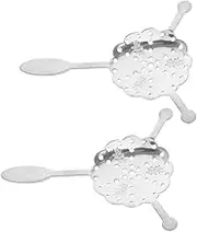 BIUDECO Pcs Stainless Steel Absinthe Spoon Set Colander Strainer Multi-Function Absinthe Filter Stirrer