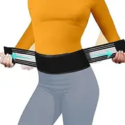 Lightweight Back Brace for Lower Back Pain Under Clothes - Relief from Sciatica, Hip and Spine Pain - Breathable & Adjustable Lumbar Support Belt for Home, Work and Exercise - Suitable for Women&Men