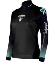 New Aqua Skin 2.0 Phelps Women's 0.5MM Long Sleeve Powered WetSuit Top - Size XS