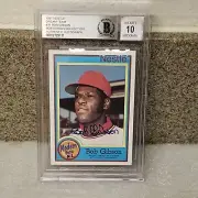 HOF BOB GIBSON COLLECTION1987 NESTLE DREAMTEAM PERFECT 10 AUTOGRAPHED