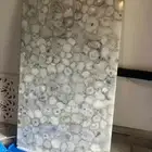 White Agate Dining Table Healing Crystal Gemstone Custom Made Furniture Decors