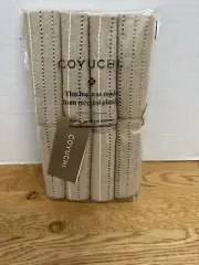 Coyuchi Organic Cotton Hazel Fringe & Striped Napkin Set of 4 - 20"x20" - New
