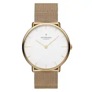 Nordgreen Native 32mm Mesh Strap Women's Gold Dress Watch