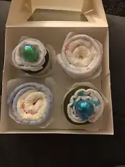 Baby Nappy Cupcakes In A Box, New Baby gift, Baby Shower, Unique New Mum Gift