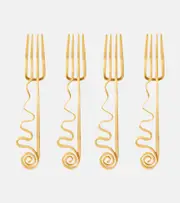 [L'Objet] L'Objet Spirale set of 4 cocktail forks