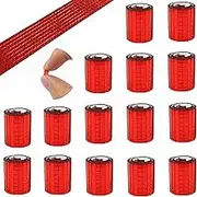 REDODECO 7200Pcs Mirror Mosaic Tiles Disco Ball Tiles Self-Adhesive Real Square Glass Mirror DIY Tiles for Craft DIY,Silver Rose Gold Blue Black,15 Sheets (Red)