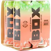 BOX Alcoholic Juice Apple & Guava Cans 330mL x 4 pack
