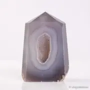 237g84mm Druzy Agate Geode Tower Point Natural Crystal Polished Quartz Healing