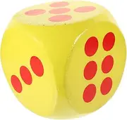 SOPOTUTU Large Yellow Foam Dice Six Sided Game Dice for Fun Activities Safe for Classroom Raffles and Parties Lightweight and Portable Educational