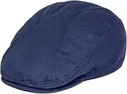 [BOTVELA] Men Cotton Twill Newsboy Flat Ivy Driving Hat Fitted Cap