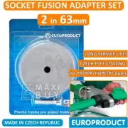 Socket Fusion Welding Adapter Set for Metric DVS Plastic Pipes PP/PPR/PE 63 mm