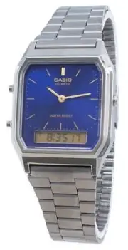 Casio Quartz Dual Time Analog-Digital Alarm Stopwatch AQ-230GG-2A Unisex Watch