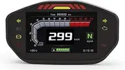 Universal Motorcycle LCD TFT Digital Speedometer 14000RPM 6 Gear Backlight Motorcycle Odometer 1 2 4 Cylinders Meter Motorcycle Trip Meter(Without Sensor)