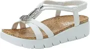 [Alegria by PG Lite] Alegria Women Rylie - Lightweight Vegan Scarf Tie Chunky Platform - Arch Support for Travel and Everyday Activity - Satin Tie Slide Sandal