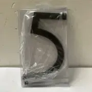 Floating Mount Shadow House Number For Outside or Inside Metal #5
