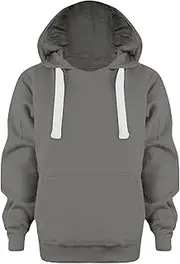 [Generic] Girls and Boy Zip-Up Hoodie Sweatshirt Girls Fleece Pullover Hoodie Sweatshirt Casual Fall Winter Hoodies With Pocket B-grey, B-grey, 4-5 Years
