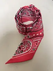 HERMES Twilly Scarf Bandana Pattern 100 Silk