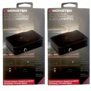 Monster 2-Pack of LED Digital to Analog Audio Converter, S/PDIF, Coaxial