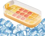 Ice Tray Lid, Silicone Ice Tray, Flexible Cube Mold with Large Capacity and Easy Release Design for Organizing Cold Drinks, Meal Prep, or Baby Food Storage, 1 Piece