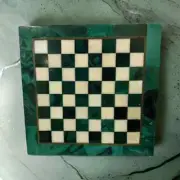 Amazing Malachite Stone Marble Chess Board, Marble Chess Set Vintage Collection