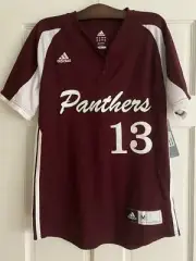 Adidas Women’s Panthers Softball Jersey #13 Maroon Medium