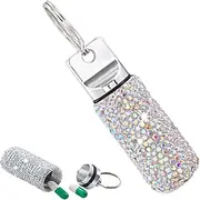 Pill Container Keychain, Metal Pill Case, Waterproof and Portable Pill Box Holder for Purse for Men and Women, Pill Organizer Jmedic