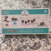Baker's Advantage Fillables 8 Cup Nonstick 2 Piece Cake Cone Pan for Cupcakes