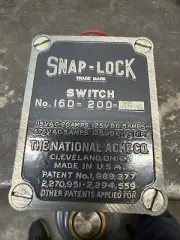 Acme Snap Lock 16D-200-STER Limit Switch.