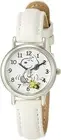 PEANUTS SNOOPY Watch CITIZEN Q&Q Waterproof Ladies White P003-314 F/S New