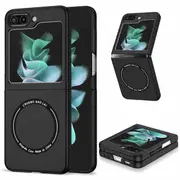 For Samsung Galaxy Z Flip 5 Magsafe Magnetic Wireless Charging Shockproof Case Cover (Black)