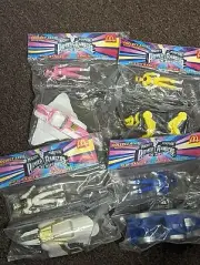 4 Power Ranger Action Figure Ninjazord Sealed McDonalds Pink Yellow Green Blue